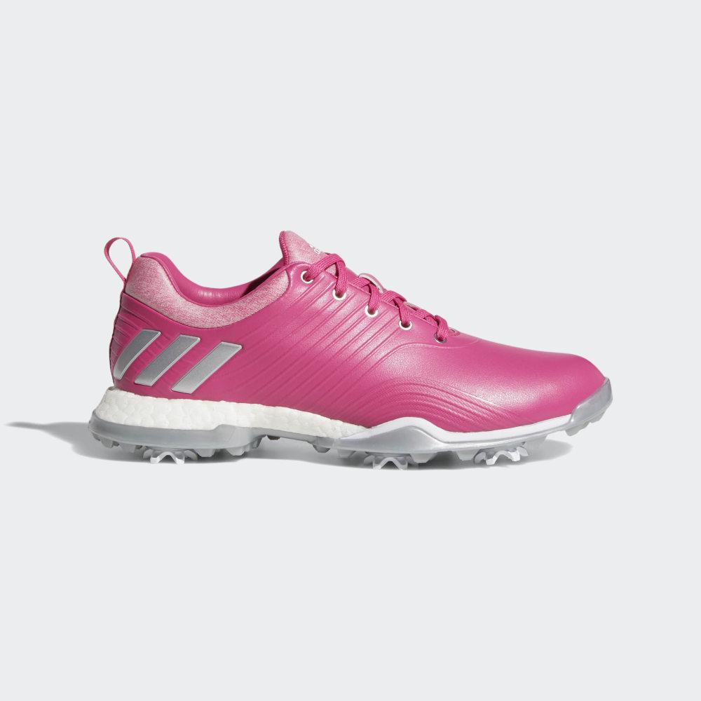 Pantofi Golf Adidas Adipower 4orged Dama Romania - Argintii Metal/Albi DA9746